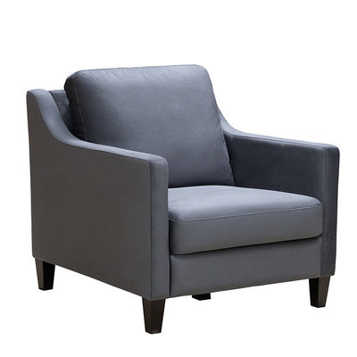 ποιότητας  78*80*85cm Grey Fabric Recliner Armchair Light Grey Velvet Armchair εργοστάσιο