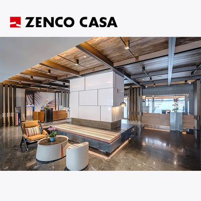 ποιότητας  Hotel Lobby Furniture Set Includes Lounge Chairs  Stools  Coffee Table  Sofa Cushions εργοστάσιο