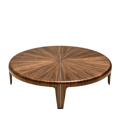ODM τραπεζάκι σαλονιού cOem ύφους 1100*600*450mm στρογγυλός ξύλινος σύγχρονος