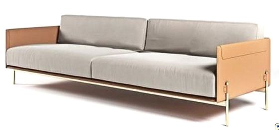 Αδιάβροχος ξενοδοχείων λόμπι Furnitures διπλός καναπές 1800*900*790mm καναπέδων καναπέδων σύγχρονος