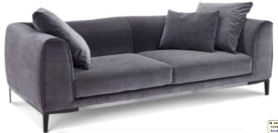 Εμπορικοί μαύροι καναπές και Loveseat 2 ODM μικρός Loveseat καναπές Seater