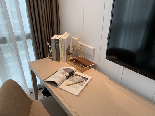 ASCOTT στερεά ξύλινα σύνολα καθιστικών επίπλων καθορισμένα για το ODM διαμερισμάτων