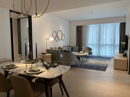 ASCOTT στερεά ξύλινα σύνολα καθιστικών επίπλων καθορισμένα για το ODM διαμερισμάτων
