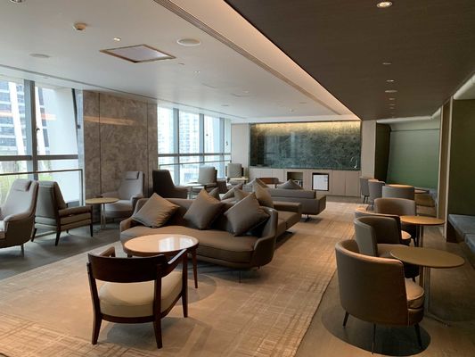 ASCOTT στερεά ξύλινα σύνολα καθιστικών επίπλων καθορισμένα για το ODM διαμερισμάτων