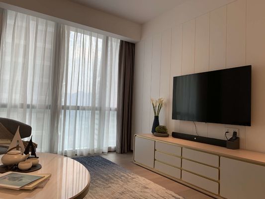 ASCOTT στερεά ξύλινα σύνολα καθιστικών επίπλων καθορισμένα για το ODM διαμερισμάτων